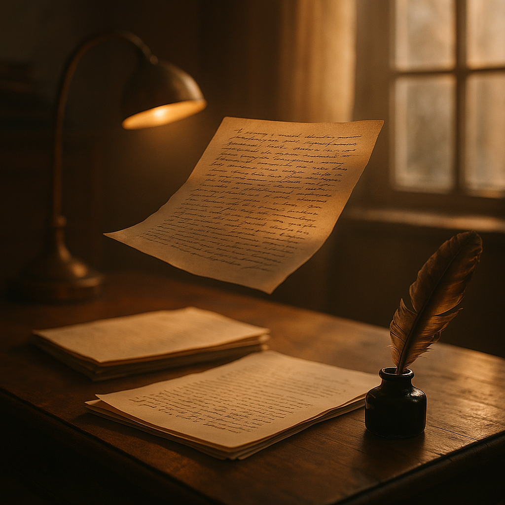 20250714_2221_Floating Manuscript Desk_simple_compose_01k061hph9f8esrd3cqjbxvre7