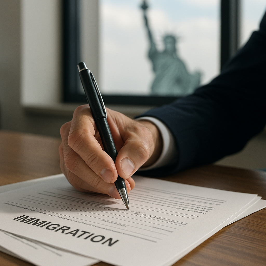20250714_2227_Signing Immigration Papers_simple_compose_01k061wznwefbtpyyw83tycwac